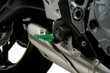 PUIG 2003-2016 Z1000 Kawasaki FOOTPEGS R-FIGHTER GREEN 9192V