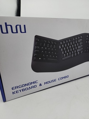Uhuru UEKM-20 Bezprzewodowa ergonomiczna klawiatura Mysz Combo Nowa Open Box Kompletna - Zdjęcie 2 z 10