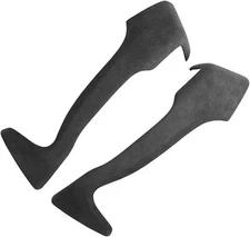 2x Black Gray Suede Inner Door Armrest Handle Cover Deco Trim Fits 13-20 BRZ 86