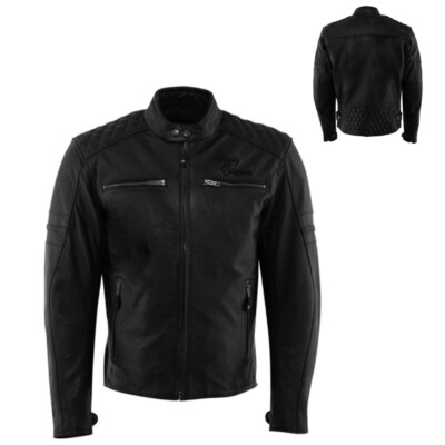 RUSTY STITCHES Jari Motorrad Jacke mit Protektoren schwarz Gr: XXL groß Straße