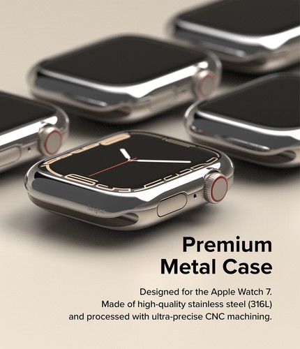 Pour Apple Watch Series 9, 8, 7, SE 45 mm, 40 mm étui protection cadre lunette annulaire - Photo 72 sur 268