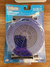 Kite Reeler Winder Blue Kite with 25 Lb. 200 Feet Nylon String Quick and Easy