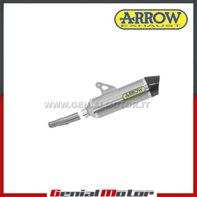 Auspuff + Link Pipe Arrow Race tech AK Alu Bmw C 650 Sport 2016 > 2018