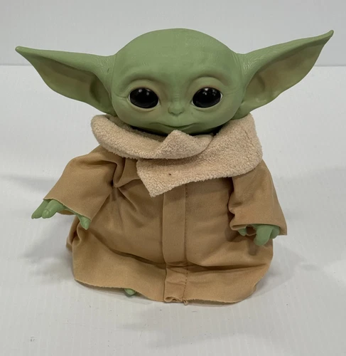 Star Wars Mandalorian 8” Talking Baby Yoda Grogu Plush Hasbro - Tested / Works