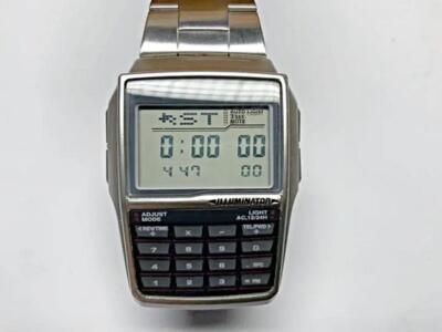 CASIO DATABANK DBC-32 中古品 2点 Vintage Casio DBC-32C-2D Databank Rare Calculator Watch NOS