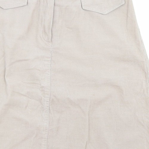New Look Womens Beige Cotton Blend Trumpet Skirt Size 14 - Picture 10 of 12