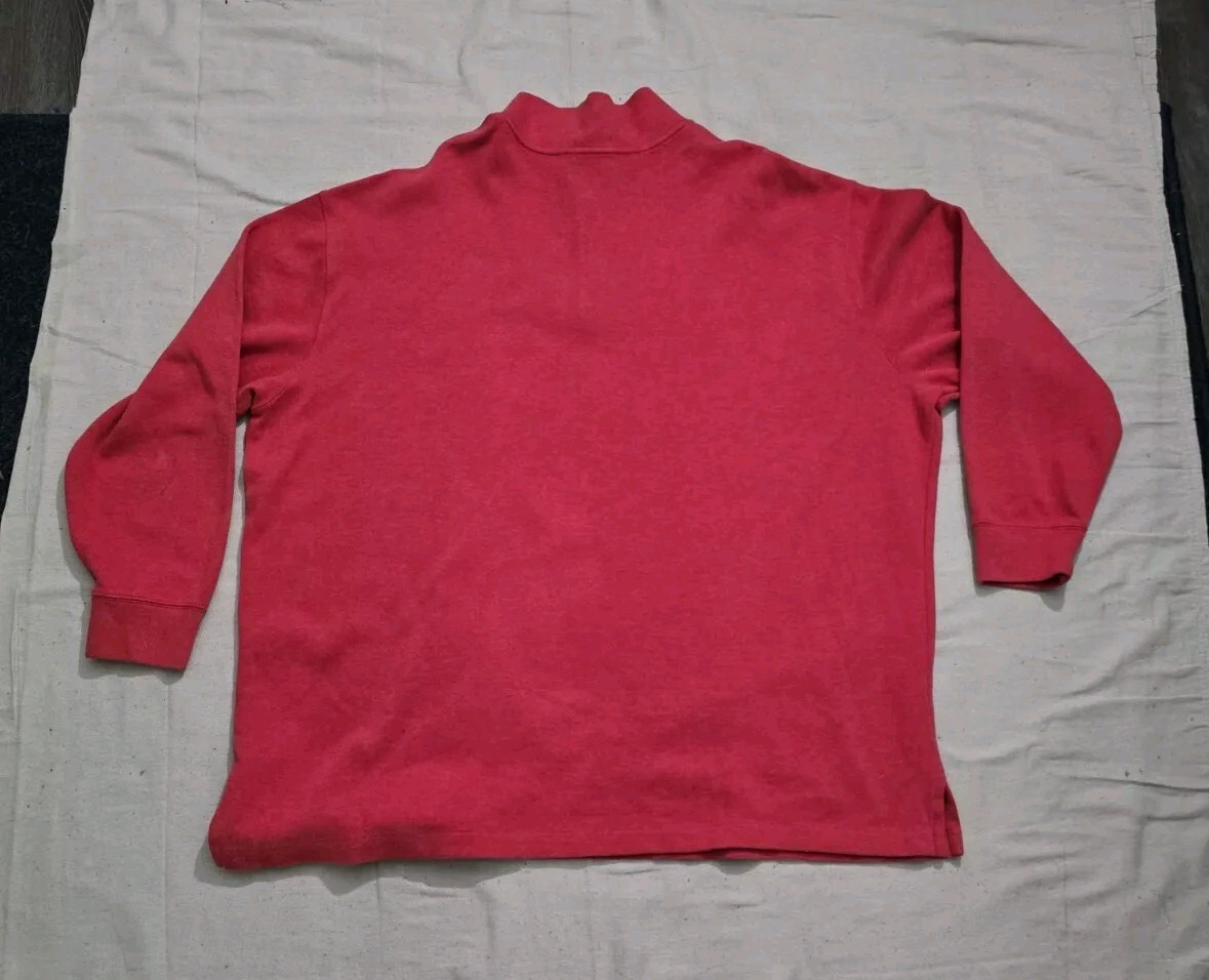Polo Ralph Lauren Maglione Uomo 4XB XXXB 4XL BIG Rosso 1 4 Zip Pony Pullover
