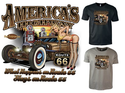 T-Shirt Hot Rod Automotiv Vintage Garage Oldtimer 50s Rockabilly Pinup USA *1007