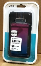 VRS Damda Glide Shield Galaxy S10e Design Wallet Case Pink Blue