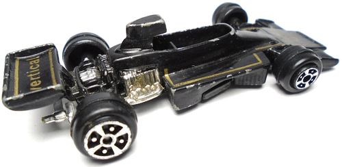 VINTAGE YATMING LOTUS VERTICAL #5 BLACK 1:64 DIECAST 3" F1 INDY RACE CAR W/ GOLD - Picture 4 of 6