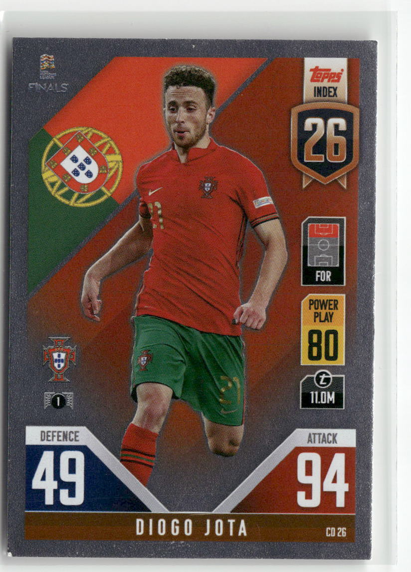 ダイタク　シブゴゴ カード 2022-23 Topps Match Attax Road to Finals #CD26 Diogo Jota Green