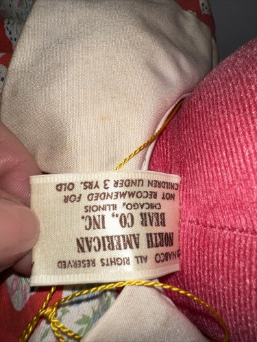 1988 Bearly Temple PLUSH NORTH AMERICAN BEAR CO VIB 22" Tags Attached - Picture 8 of 11