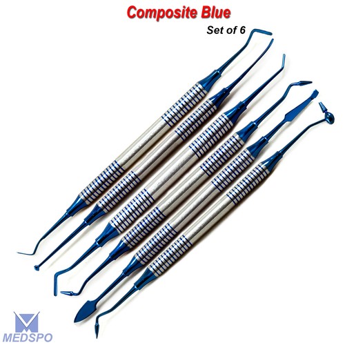 Dental Amalgam Composite Filling Tools Flat Plastic Restorative Instruments Set - Picture 3 of 5