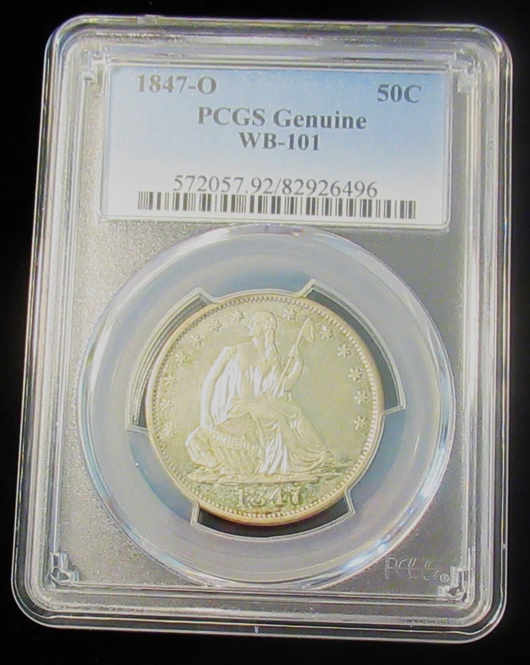 1847-O Seated Liberty Half Dollar WB-101 PCGS Genuine Details (VSS WB-3) - Image 3 of 4