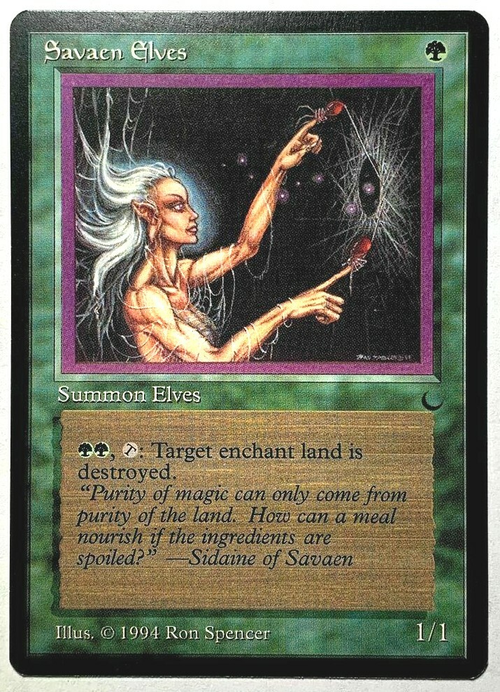 SAVAEN ELVES The Dark 1994 Magic The Gathering MTG Common