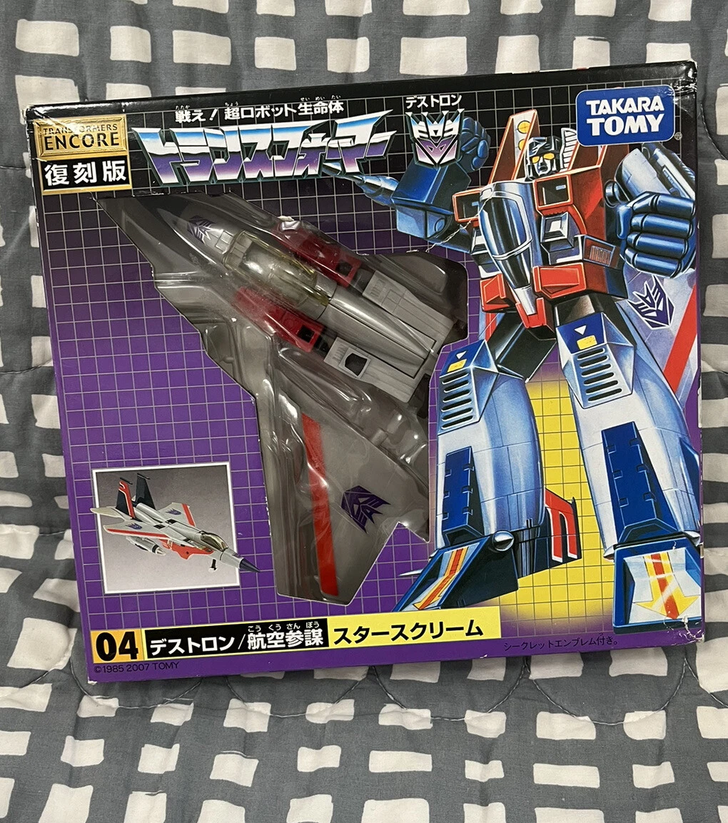 Transformers Encore 04 StarScream Seeker Jet Takara G1 ReIssue MISB Rare  Japan | eBay