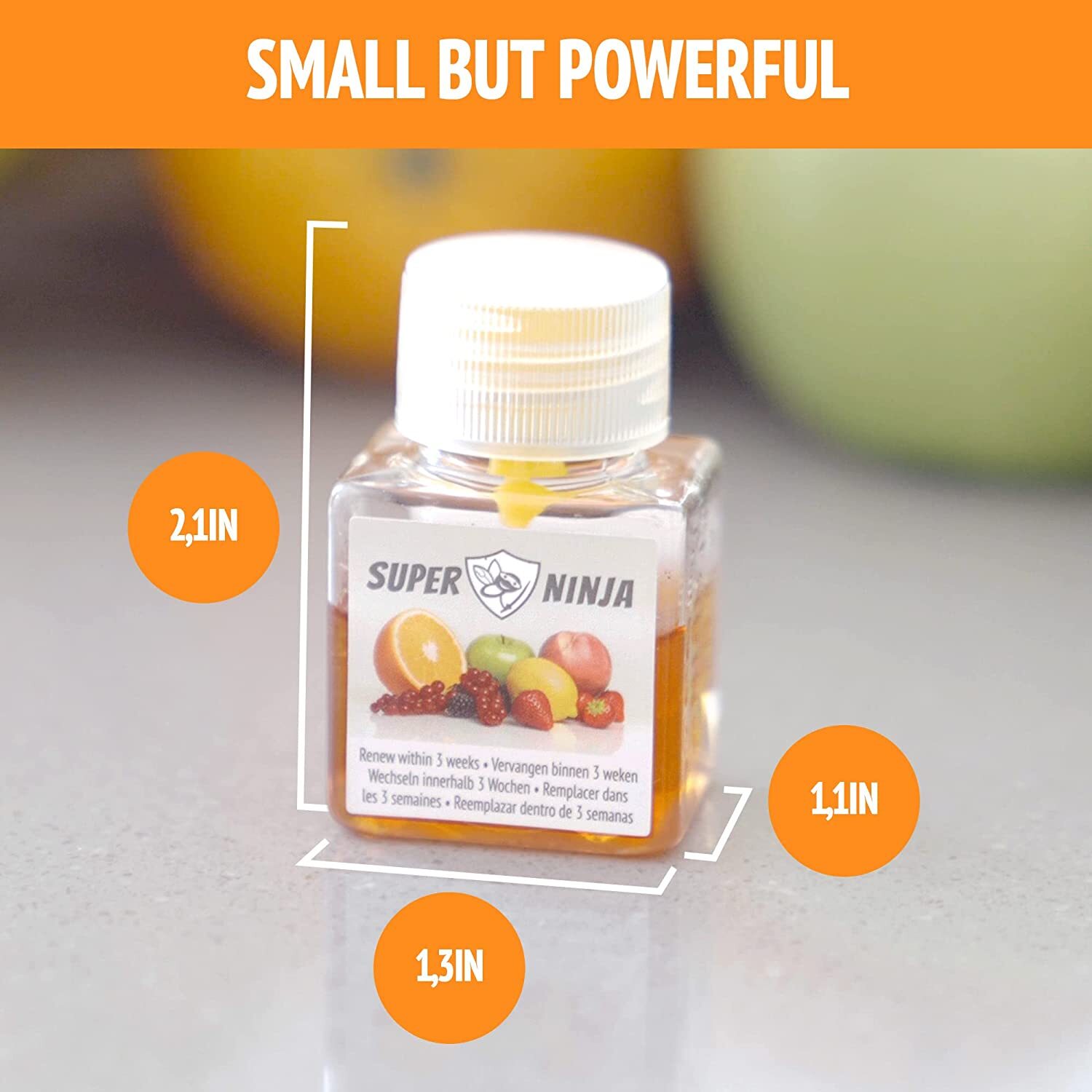 4Pack Super Ninja Fruit Fly Trap Highly Effective Ecological Fruit