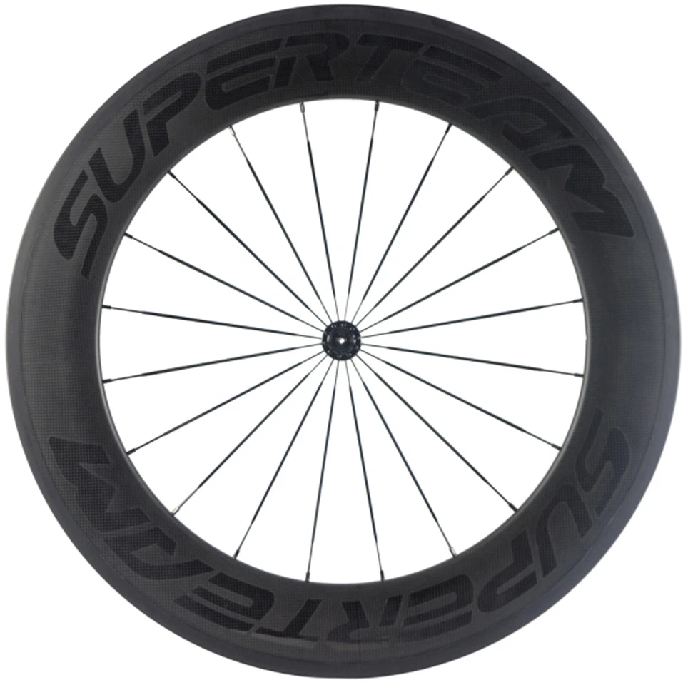 700C 88mm Carbon Fahrrad Laufradsatz Rennrad Drahtreifen Radsatz 23mm Zyklus  - Bild 2 von 4