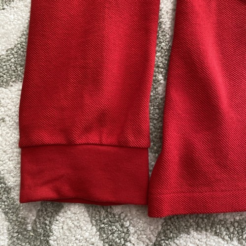 LACOSTE Classic Red Polo Jumper | Fr 5 UK L Men’s Pullover Collared 100% Cotton - Picture 5 of 9