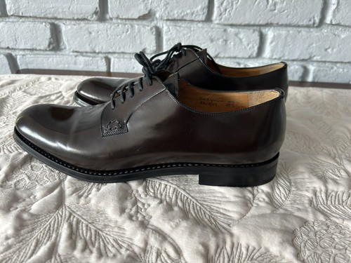 CHURCH'S Shannon 2 WR Derby Shoes Dark Brown Leather Womens Sz 39.5 US 9.5 - 第 6/7 張圖片