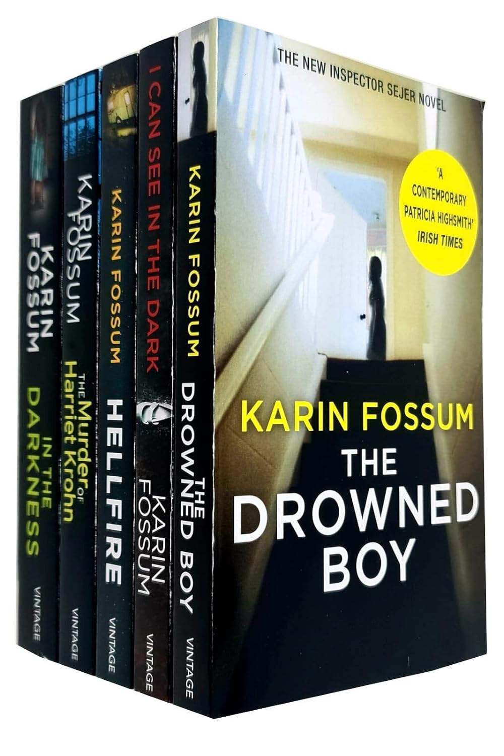 Karin Fossum Collection 5 Books Set The Drowned Boy, I Can See in the Dark, Hell