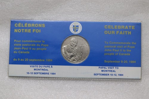 VATICAN CANADA JOHN PAUL II VISIT MEDAL MONTREAL 1984 B48 CG30