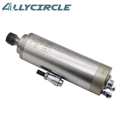 2.2KW Water Cooled Spindle ER20 CNC Spindle Motor AC220V 24000RPM/VFD/Inverter - Picture 4 of 21