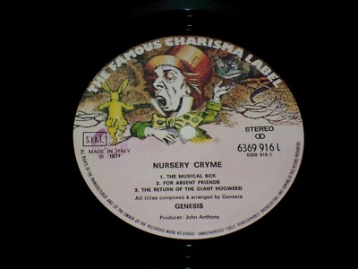 Genesis Charisma GS 1 7インチレコード UK 英国 Genesis Charisma GS