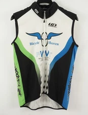 Louis Garneau LG Bicycle Heaven Zip Tour Cycling Jersey Vest Men's Large Pockets