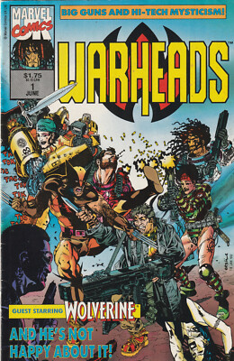 ''Warheads'' 1, May 1992; Marvel Comics comic book: very good condition!