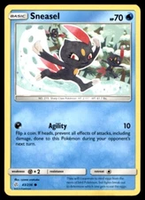 Pokemon Sun & Moon Cosmic Eclipse (2019) Sneasel Common No. 43