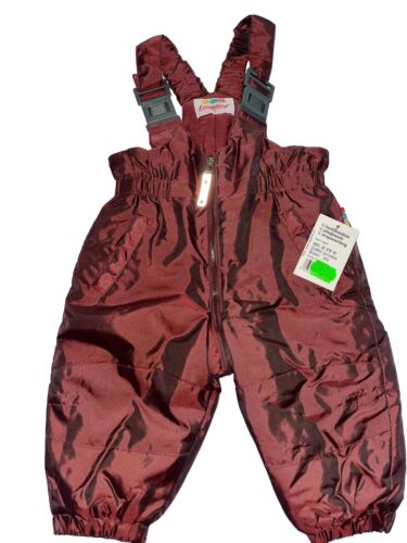 NOWE Spodnie kombinezonu śnieżnego Liegelind ciemnoczerwone rozm. 74 Sugerowana cena detaliczna 33,90, dziecko, zima - Zdjęcie 1 z 2
