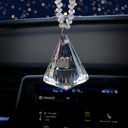 Diamond Bling Rückspiegel hängend Auto Charm Kronleuchter Sonnenfänger Ornament - Bild 1 von 5