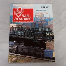 O Gauge Railroading Magazine October 1989 Run 107 O Scale