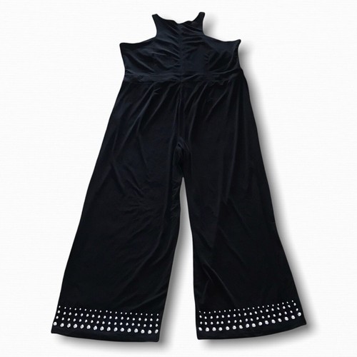 INC Plus Emerald Deep Black Jumpsuit - Picture 4 of 8