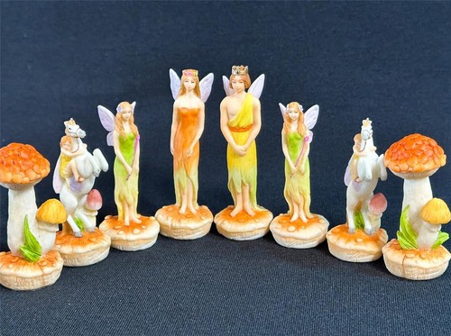 FAIRIES & TROLLS The CHESSMEN Complete Set: 32 Chess Pieces Vintage SUMMIT 2001 - Picture 4 of 24