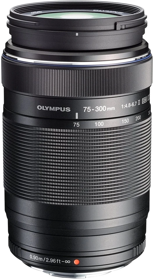New Olympus M.ZUIKO DIGITAL ED 75-300mm f/4.8 - 6.7 II Lens in the original box