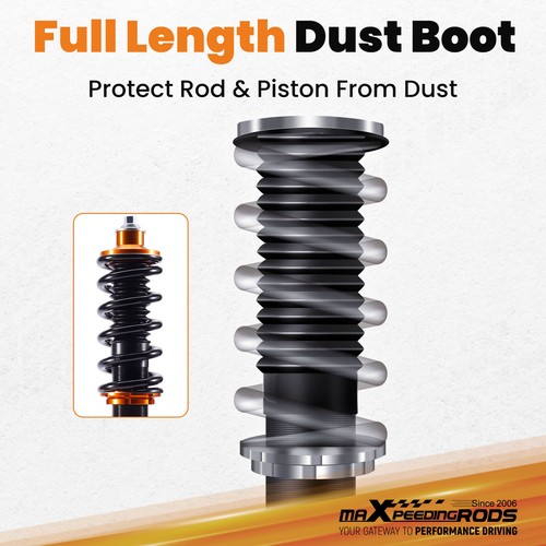 Coilovers Lowering Kit For Honda Fit Base 1.5L 4Door 06-08 Adj. Height Shocks - Picture 5 of 12