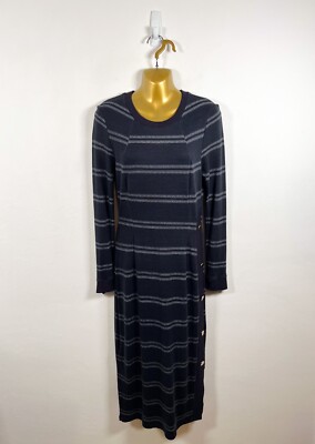 Baum und Pferdgarten Dress Womens Size M Blue Jumper Midi Jersey Striped Ladies