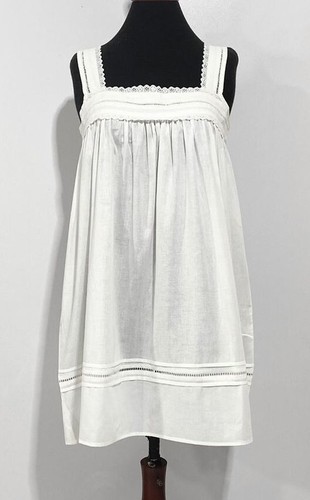 SoieRose 100% Cotton Strappy Victorian Nightgown - SR-1012 - 第 1/9 張圖片
