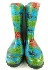 Sloggers 5002BL06 Women's Rain And Garden Boots, Midsummer Blue, Size 6