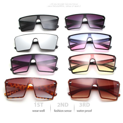Mode übergroße quadratische Sonnenbrille Frauen Fahren Outdoor Brille Brille UV400 - Bild 6 von 14