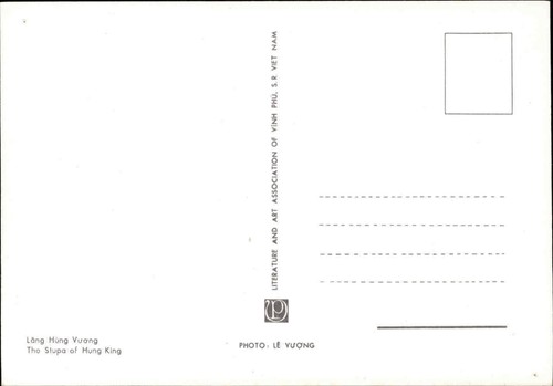 VIETNAM Postkarte Việt Nam Den Hung Tempel-Anlage, Temple Stupa of Hung King AK - Picture 2 of 2