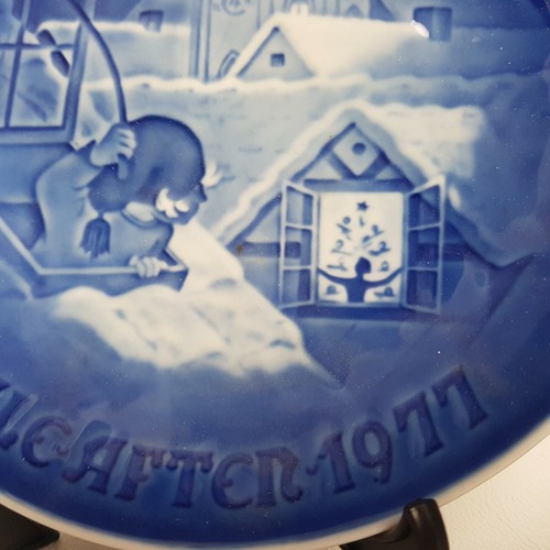 PIATTO BING & GRONDAHL Jule after 1977 Royal Copenhagen Ceramica da parete raro - Foto 2 di 3
