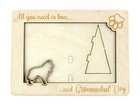 Groenendael Belgian German Shepherd Frame Made of Plywood for A Photo Art-Dog