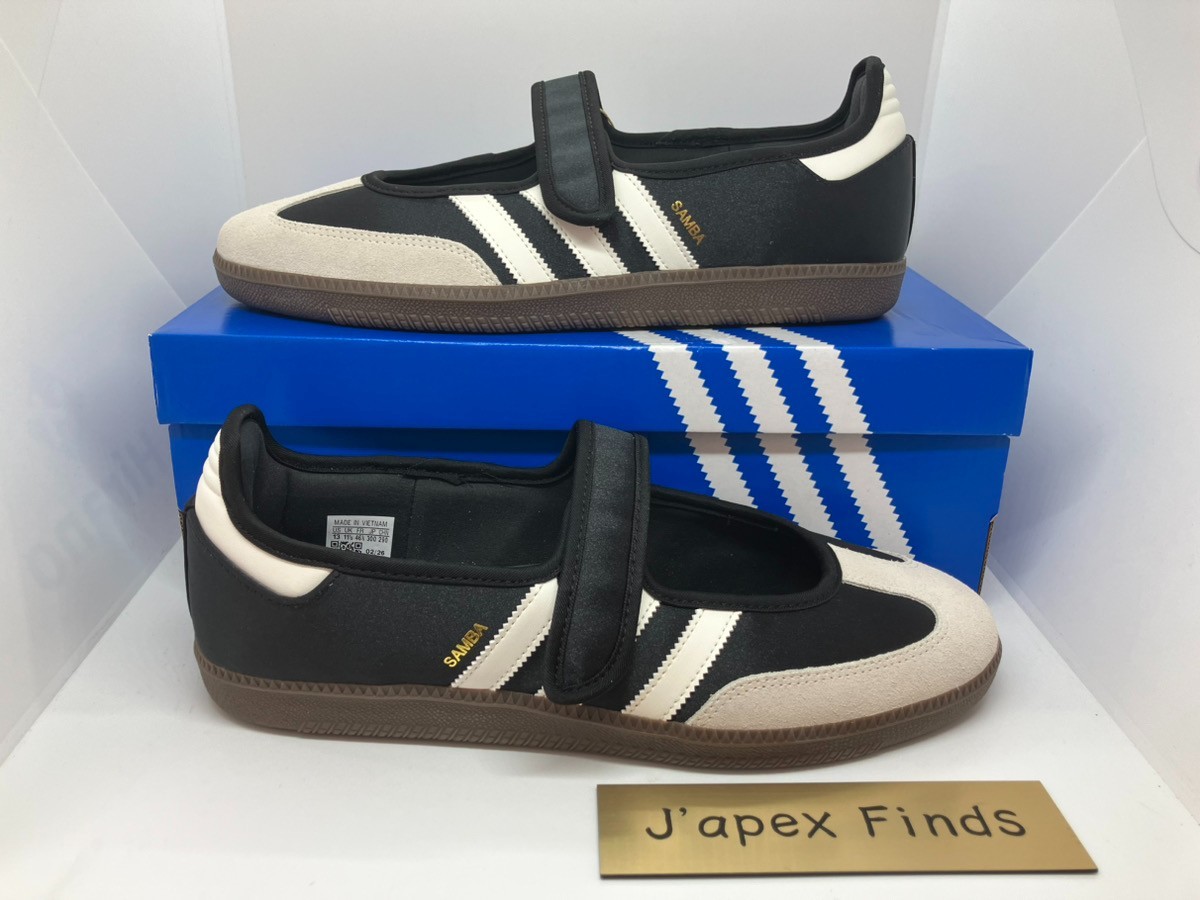 adidas Samba Jane IH9207 Core Black Off White Women's Size Custom