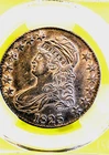 1825--CAP BUST--50C--GEM--AU-53--LUSTORUS--TONE--SHARP STRIKE--200 YEAR OLD COIN