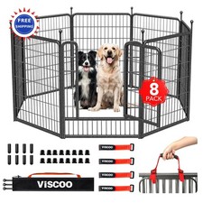 Panels Playpen 8 40in Heavy Duty Metal Fence for Large Medium Small Dogs Dog