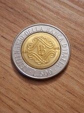Moneta Da 500 Lire Centenario Della Banca D'italia 1893-1993 Repubblica Italiana