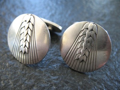 Manschettenknöpfe Silber 925 Georg Jensen Dänemark No 78 B von ca. 1975